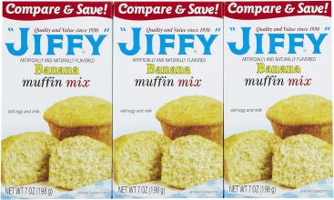 Jiffy Corn Muffin Mix Banana 198g (PACK OF 3)